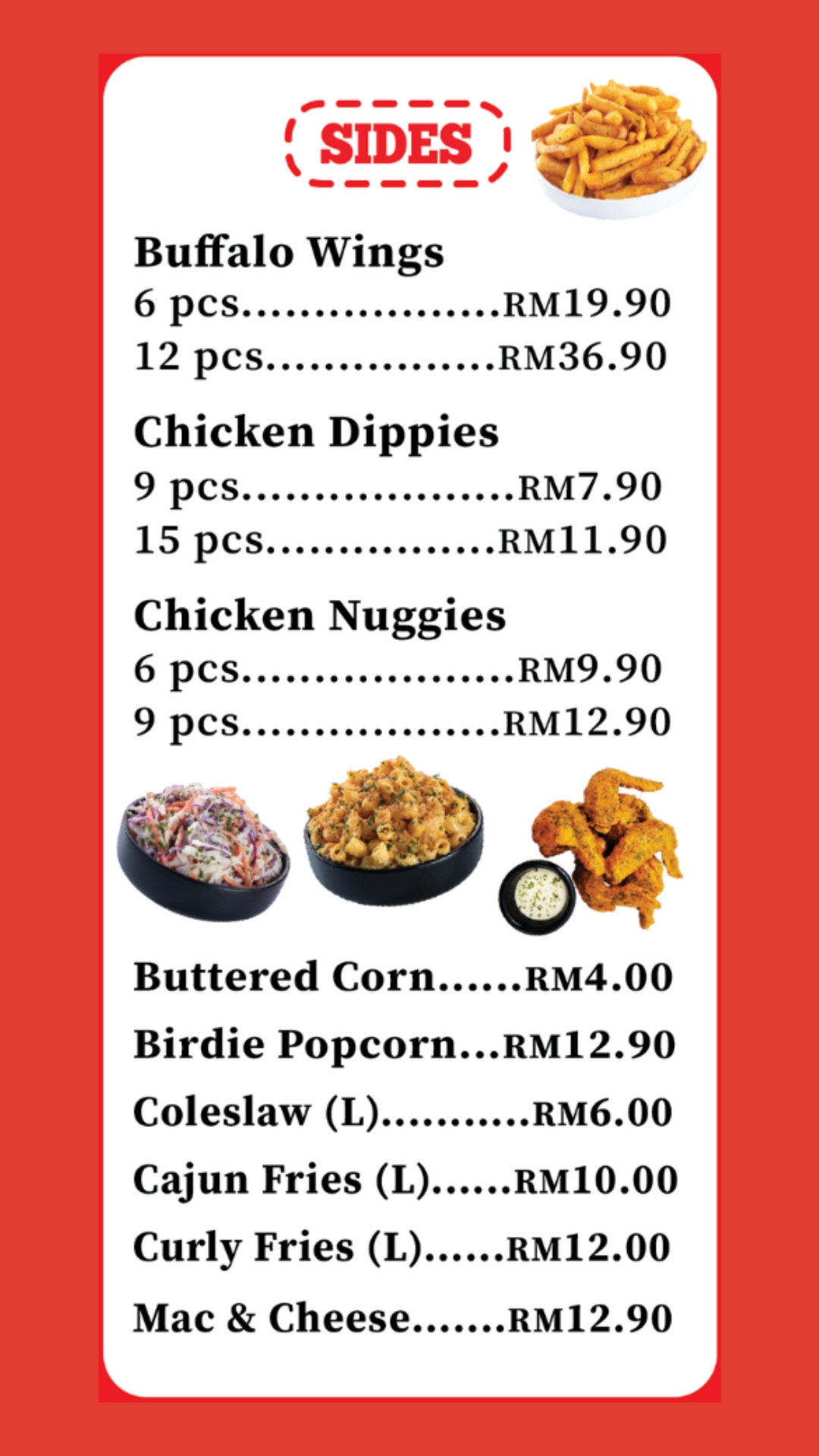 Hotbird New Menu November 25 2