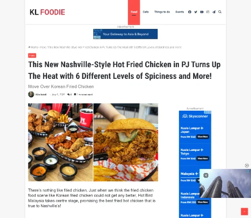 Klfoodie.com Hot Bird Nashville Style Chicken Pj