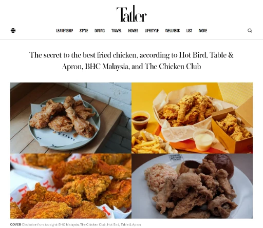 Www.tatlerasia.com Dining Food Best Fried Chicken Tips Hot Bird Table Apron Bhc Chicken Club